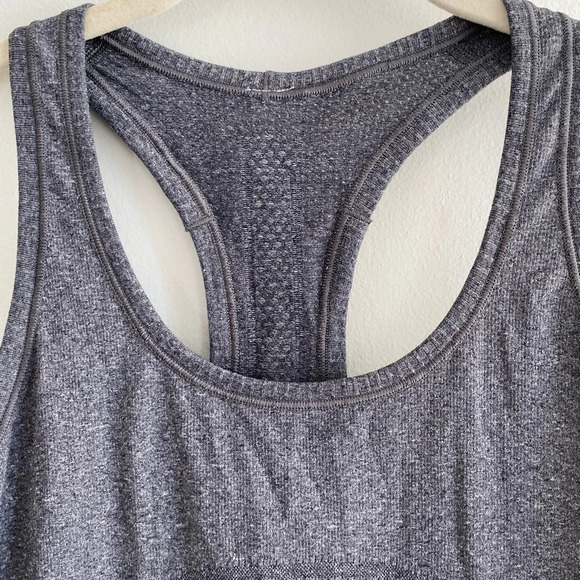 LULULEMON Swiftly Tech Racerback Heathered Black Size  6 - Picture 5 of 10